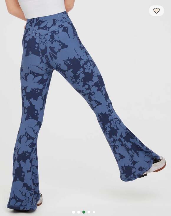Offline by Aerie Crossover Super Flare Legging Blue Floral - Picture 8 of 8